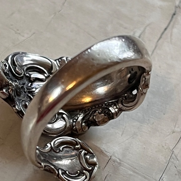 Vintage Wallace Sterling Spoon Ring - Picture 8 of 8